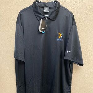 Nike Black Polo Shirt with Logo
